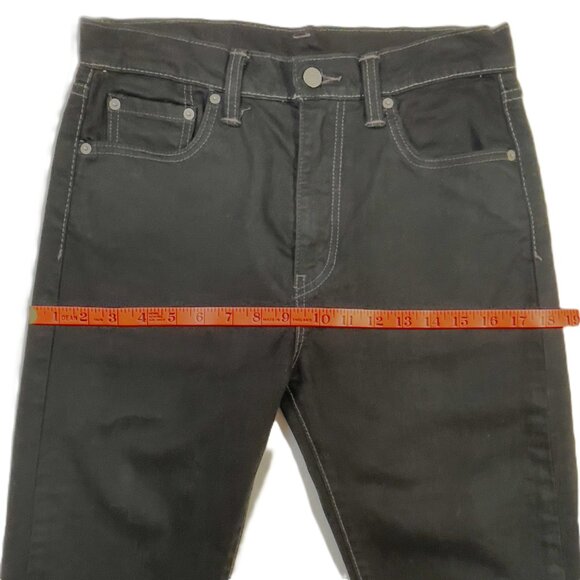 Levi's 522 Wedgie Style Black Capri Pedal Pusher Jeans Size 30 - Picture 5 of 14